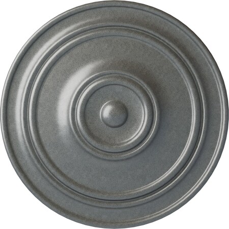 Ekena Millwork Classic Ceiling Medallion (For Canopies up to 5 1/2"), Hand-Painted Platinum, 21 7/8"OD x 2 3/8"P CM22CLPLS